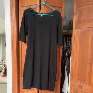 Classic Cotton Black Dress from Banana Republic Factory